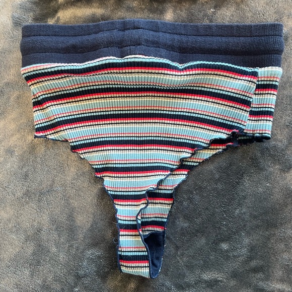 Poster girl blue striped cheeky pyjama bottoms - Picture 2 of 3